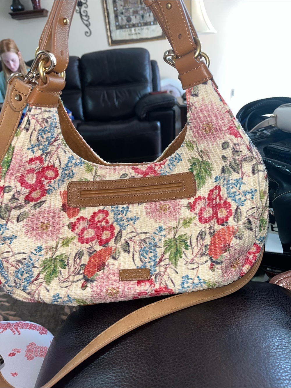 Vince Camuto Floral Handbag